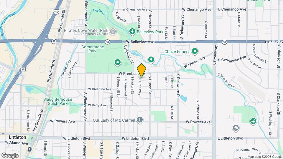 897 W Prentice Pl Map and Location Details