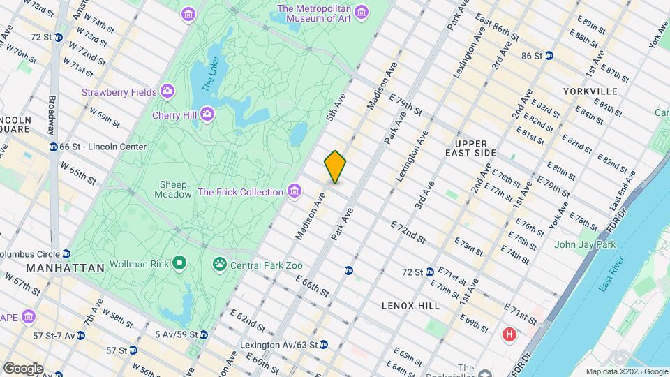 39 E 72nd St Map and Location Details