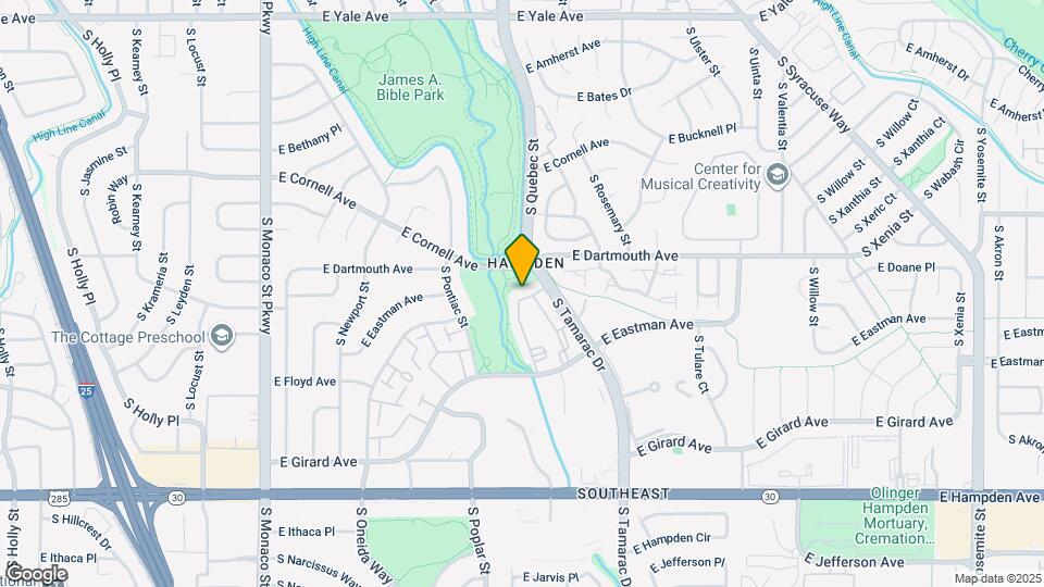 3121 S Tamarac Dr, Unit J306 Map and Location Details
