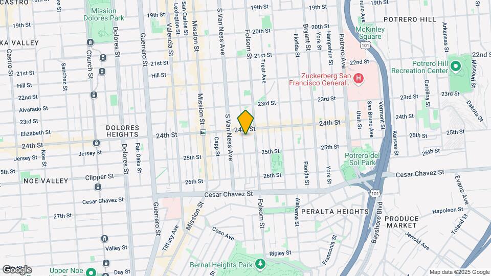 1015 Shotwell St Mapa y Detalles de la Ubicación