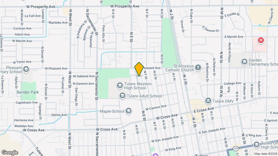 848 N E St Map and Location Details