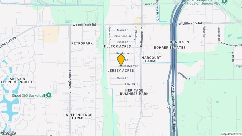 11107 Cedarview Ln Map and Location Details