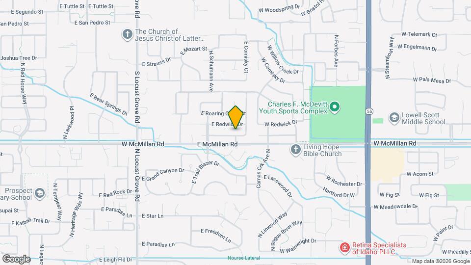 2296 E White Hawk St Map and Location Details