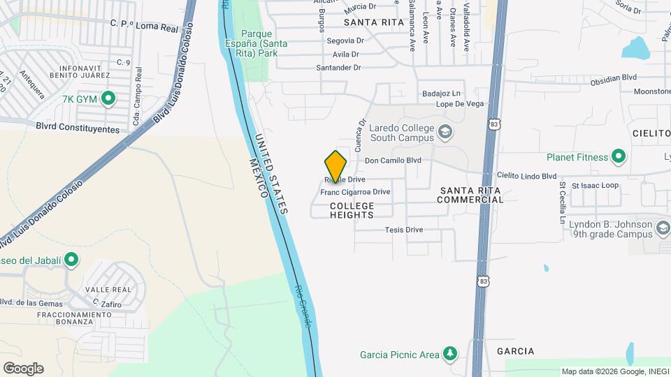 1424 Franc Cigarroa Drive Map and Location Details