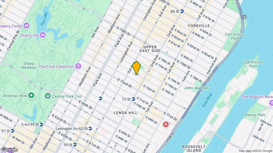 226 E 74th St Map and Location Details