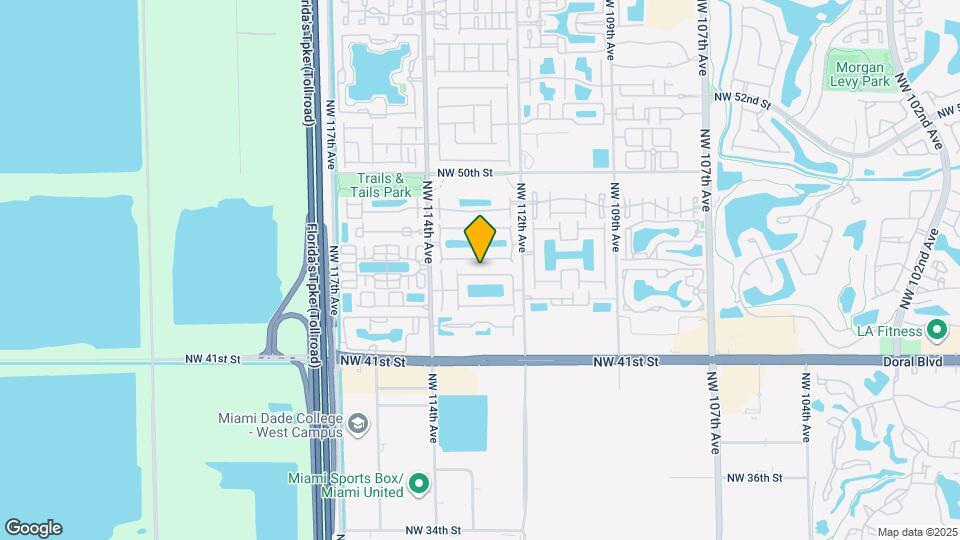 11289 NW 44th Terrace Map and Location Details