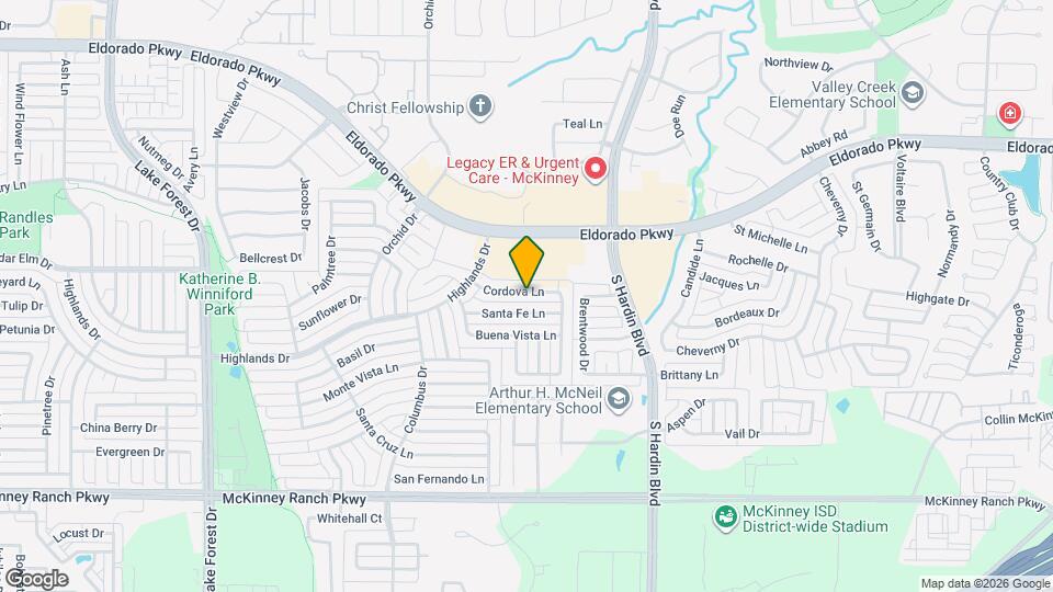 4415 Cordova Ln Map and Location Details