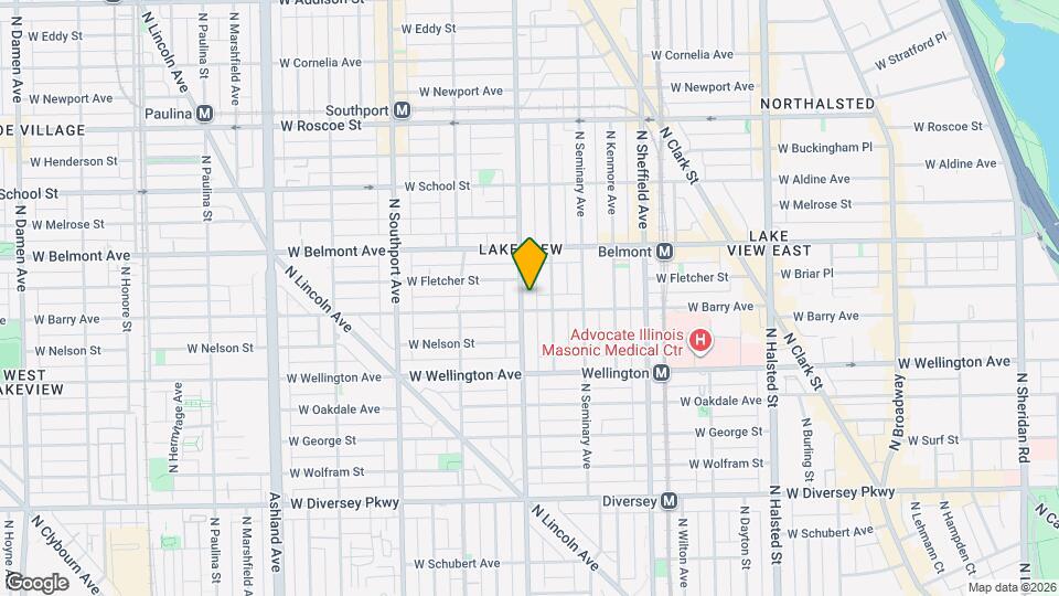 3111 N Racine Ave Map and Location Details