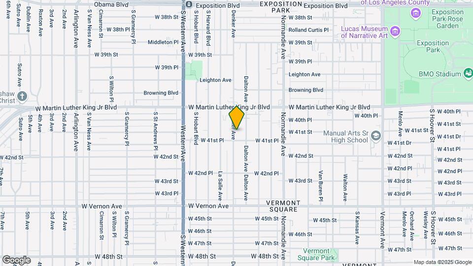 4100 Denker Ave Map and Location Details