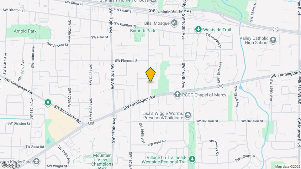 4880 SW 165th Ave Map and Location Details