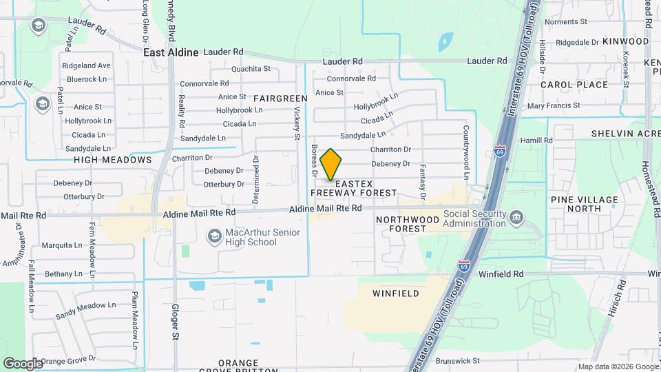 12302 Boreas Dr Map and Location Details