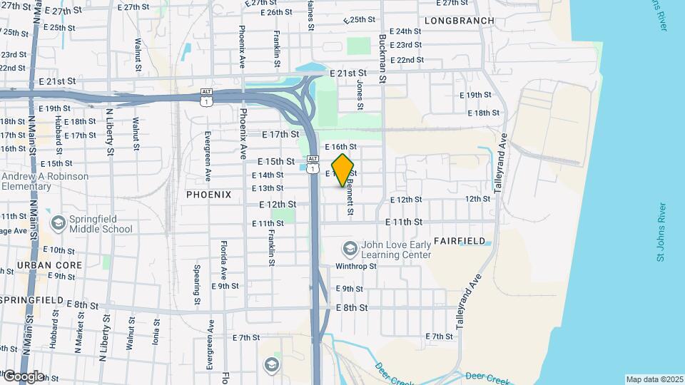 1470 E 13th St Map and Location Details