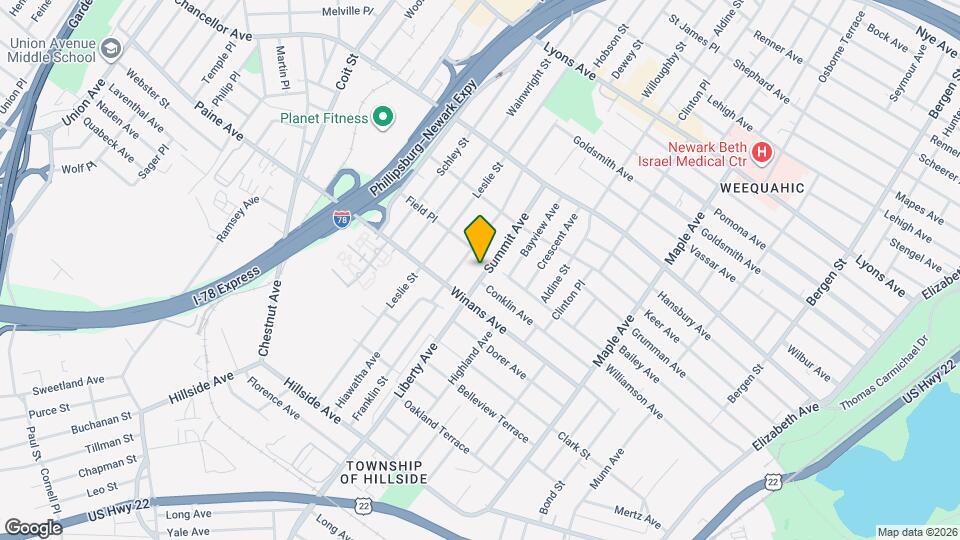 1572 Summit Ave Map and Location Details