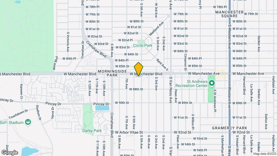 8611 S 5th Ave Map and Location Details
