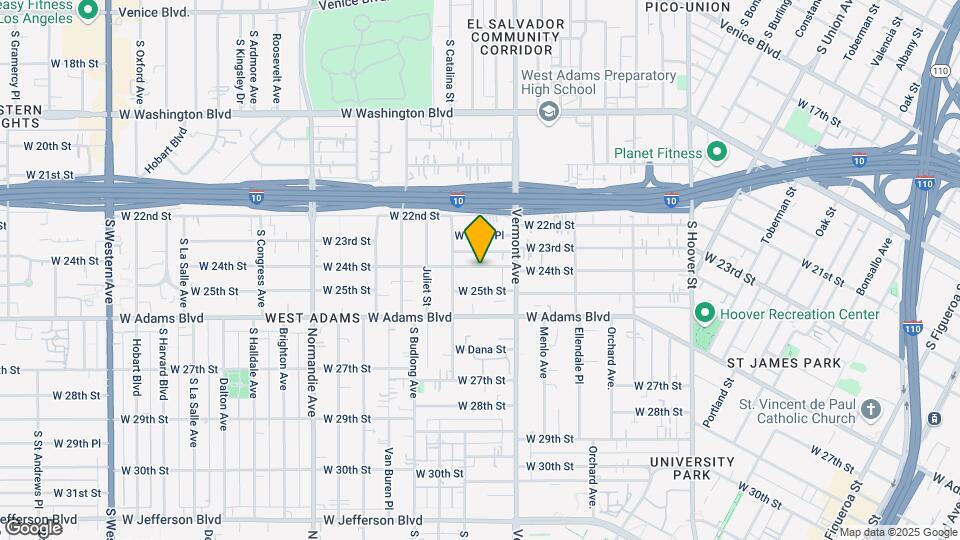 1446 W 24th St Map and Location Details