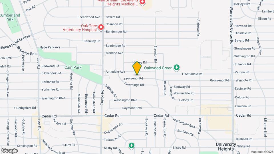 3599 Grosvenor Rd Map and Location Details