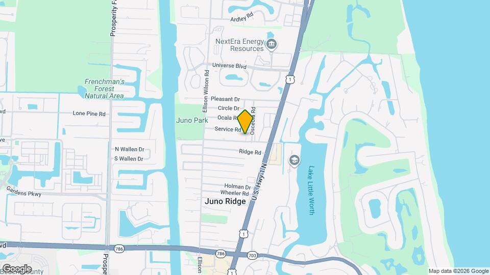 1791 Juno Rd Map and Location Details