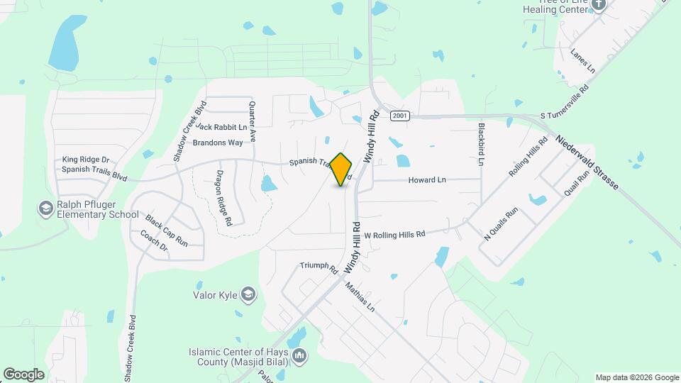 587 Twisted Oaks Ln Map and Location Details