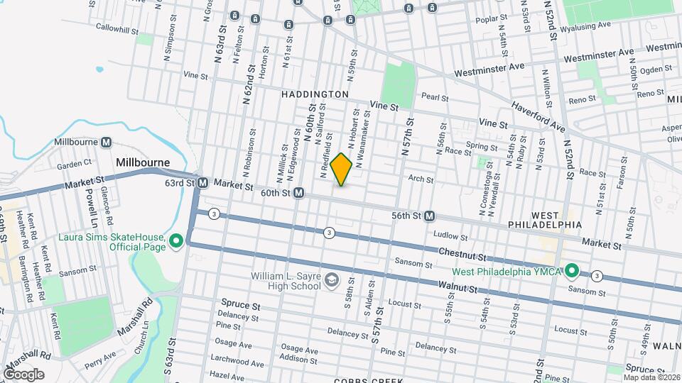 5846 Filbert St Map and Location Details