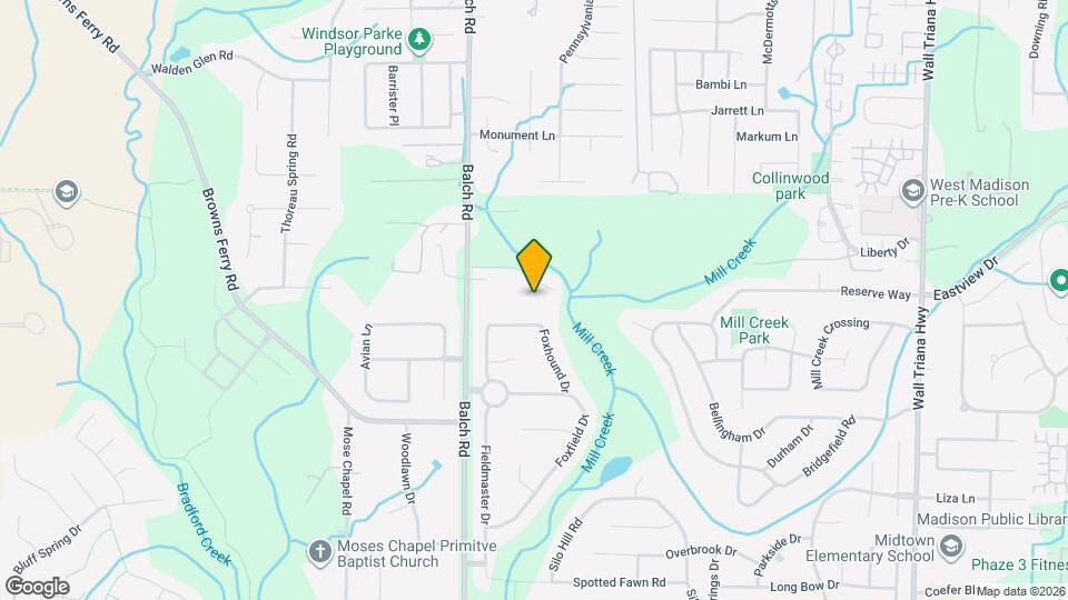105 Riparian Ct Map and Location Details