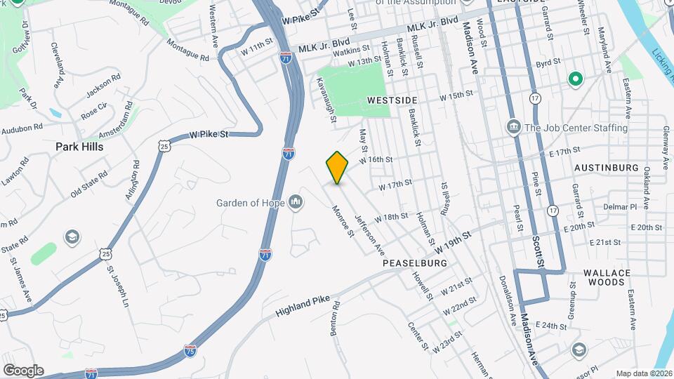 1613 Jefferson Ave Map and Location Details