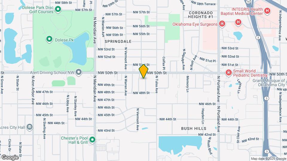 5005 N Brunson St Map and Location Details