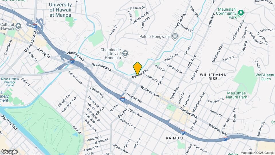 1237 Palolo Ave Map and Location Details