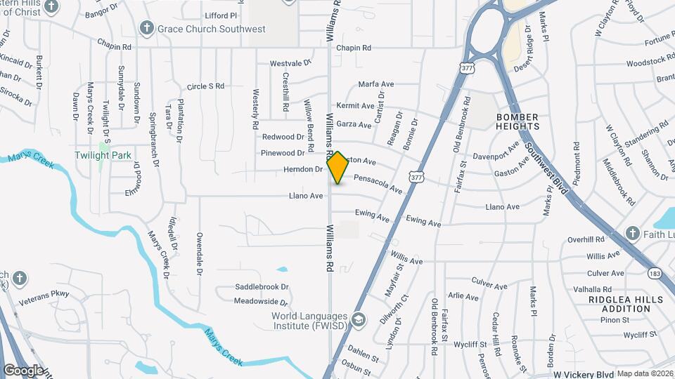 7820 Llano Ave Map and Location Details