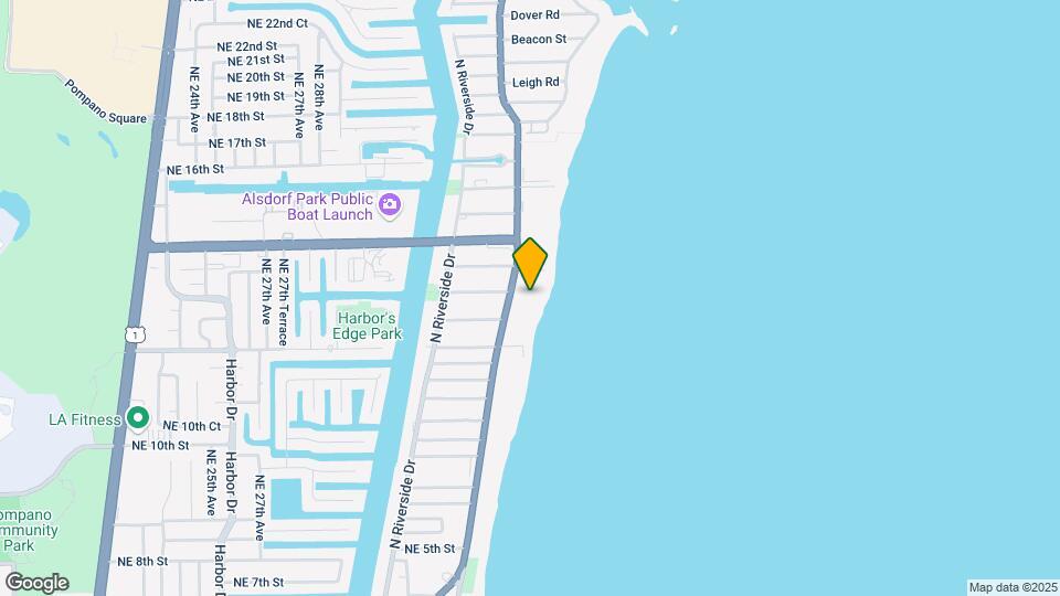 1116 N Ocean Blvd Mapa y Detalles de la Ubicación