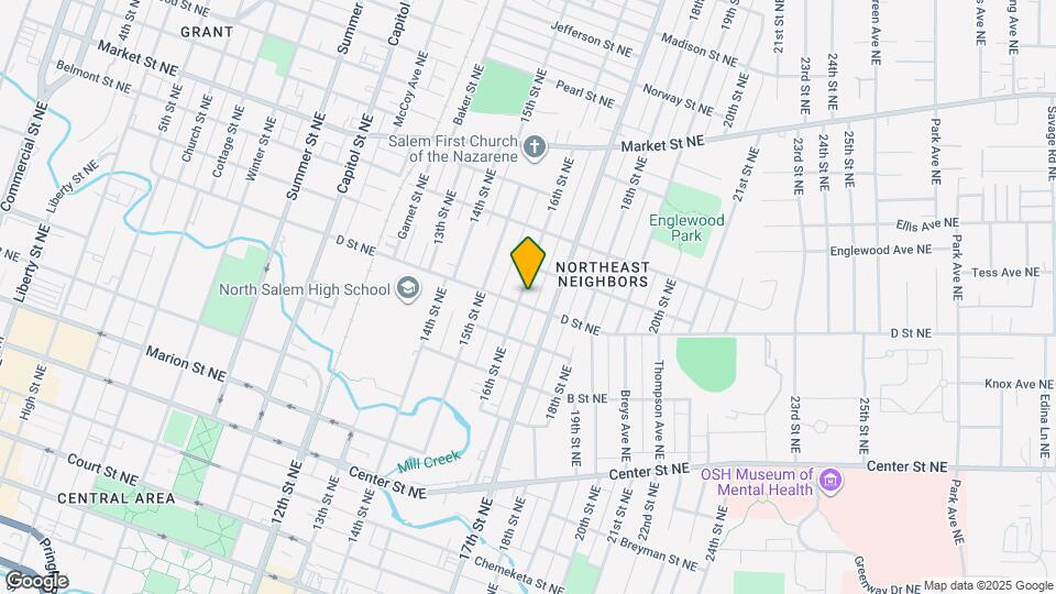 1615 D St NE Map and Location Details