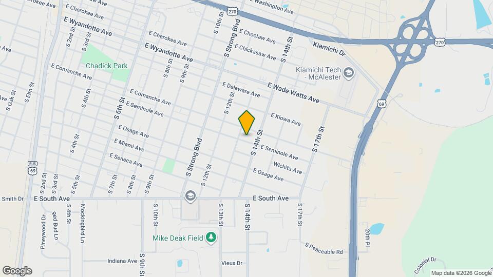 1309 E Seminole Ave Map and Location Details