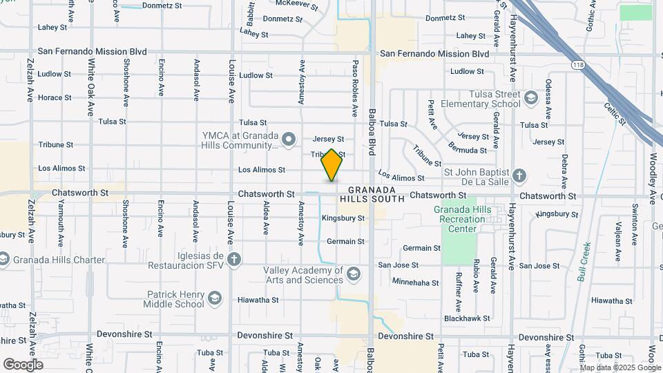 17071 Chatsworth St Mapa y Detalles de la Ubicación