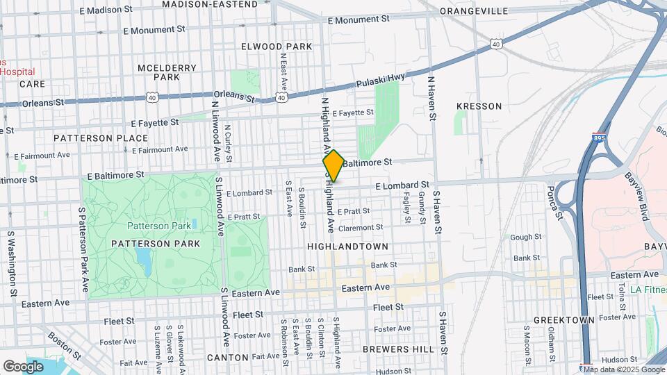 41 S Highland Ave Map and Location Details