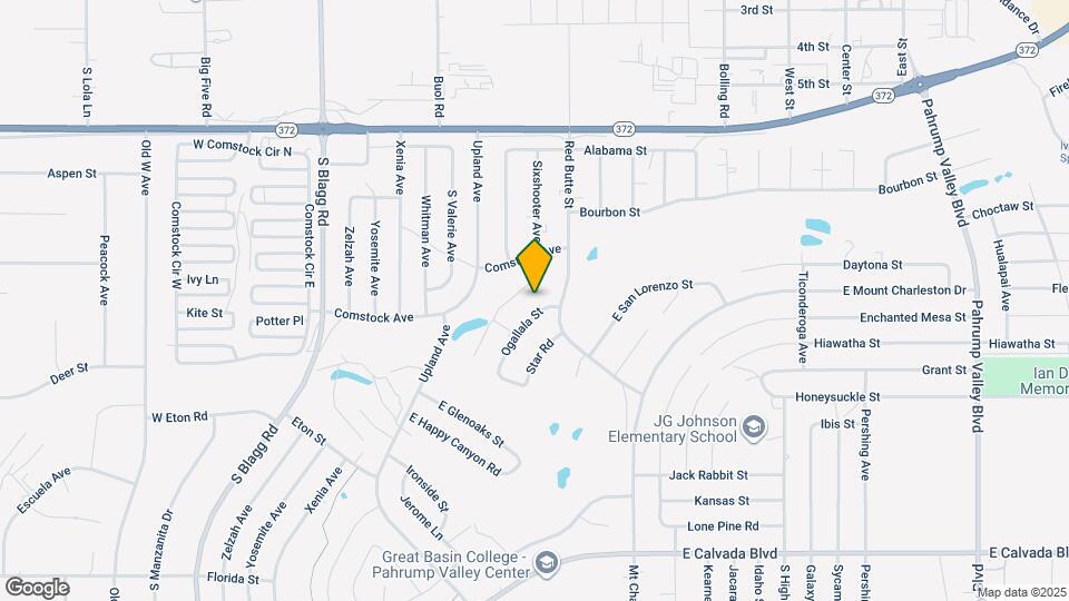 1380 Ogallala St Map and Location Details