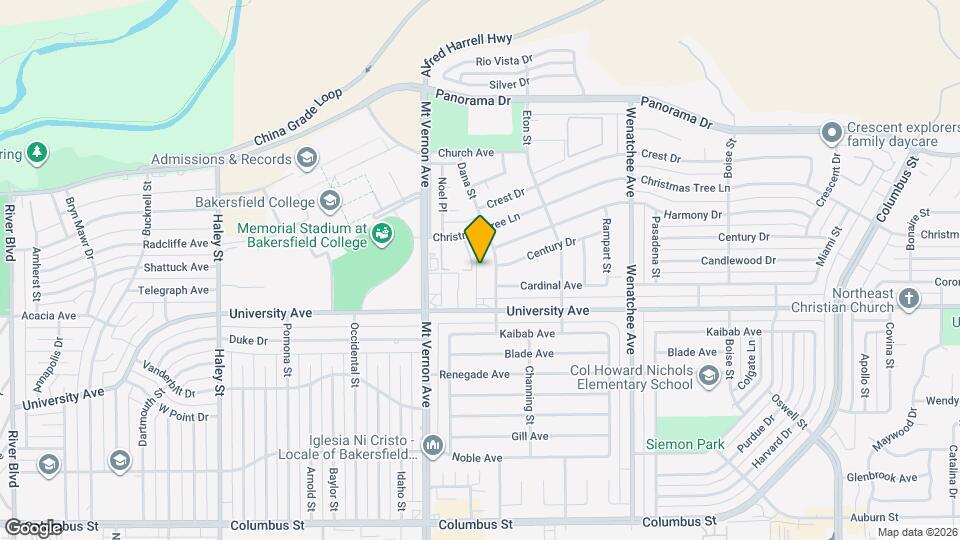 3624 Dana St Map and Location Details