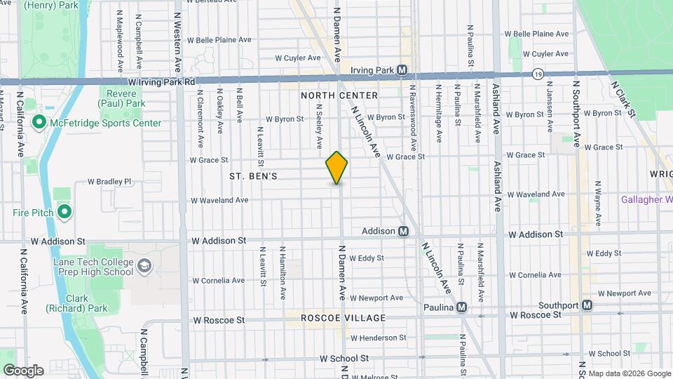 3710 N Damen Ave, Unit 1 Map and Location Details