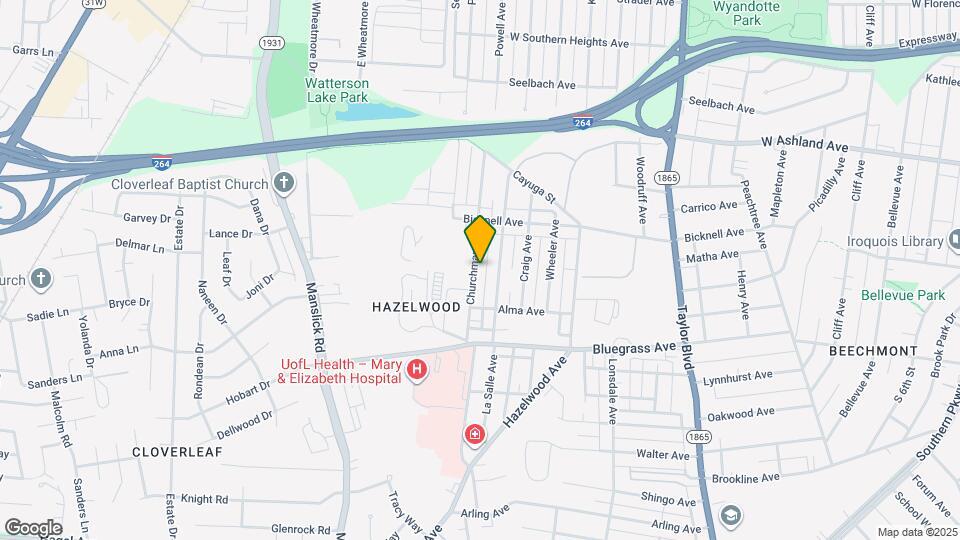 4133 Churchman Ave Mapa y Detalles de la Ubicación