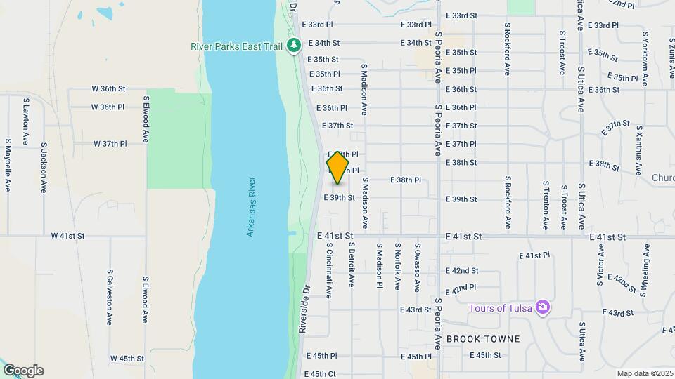 3839 S Cincinnati Ave Map and Location Details