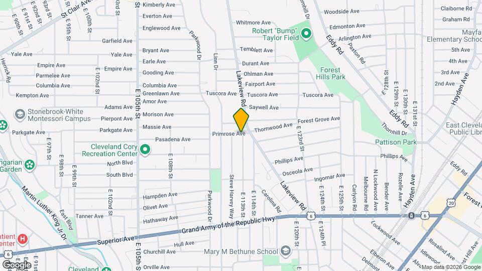 11220 Primrose Ave Mapa y Detalles de la Ubicación