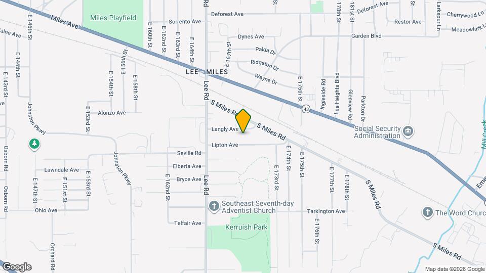 16902 Langley Ave Map and Location Details