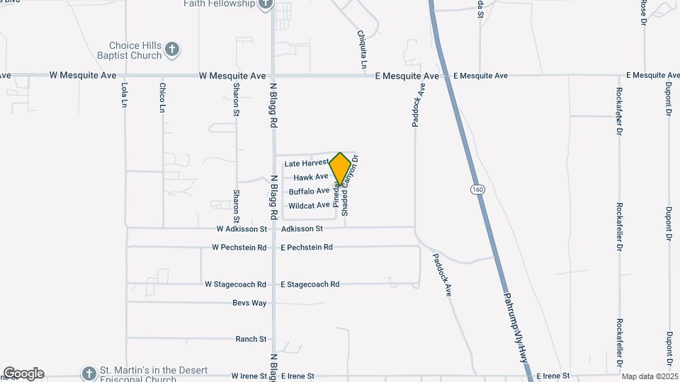 1621 Pinedale St Map and Location Details