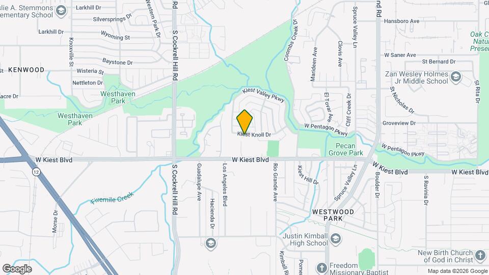 3830 Kiest Knoll Dr Map and Location Details