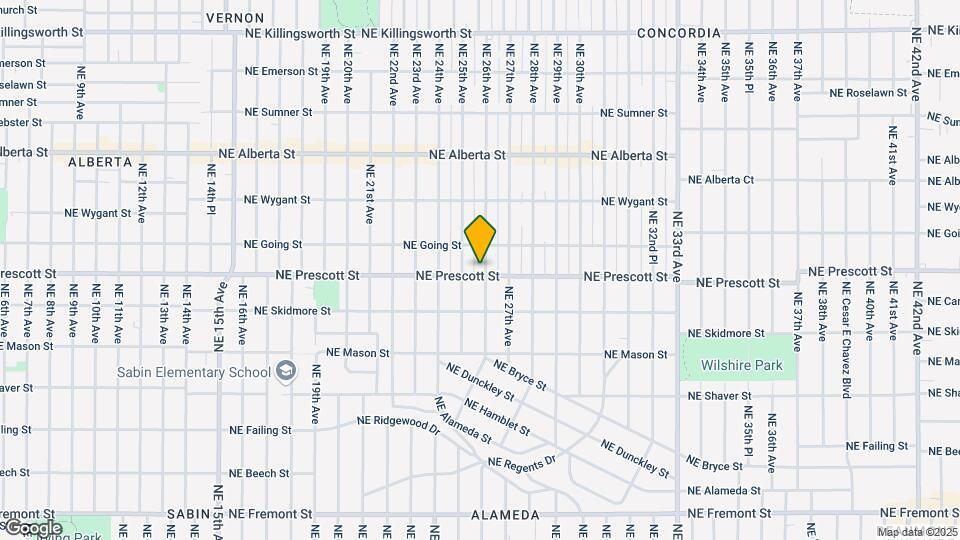 2527-2527 NE Prescott St Map and Location Details