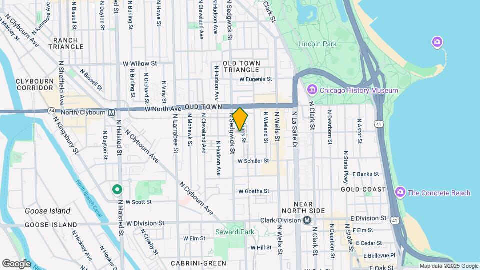 1456 N Orleans St Map and Location Details