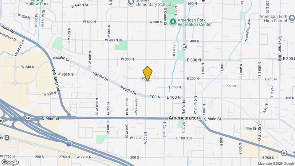 182 N 100 W Map and Location Details