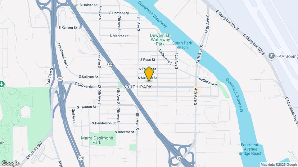 834 S Cloverdale St Map and Location Details