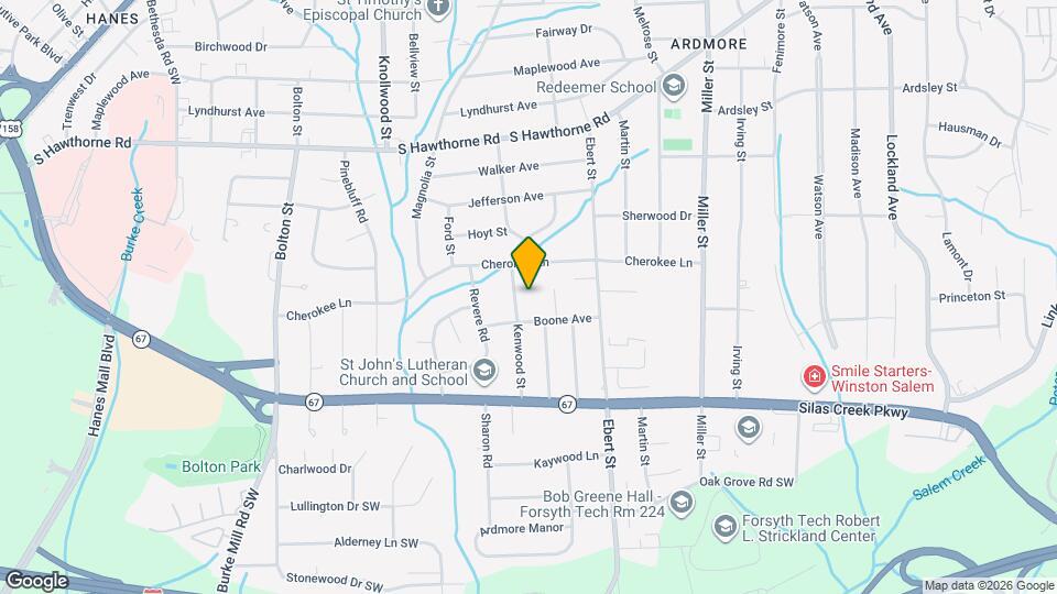 1321 Kenwood St Mapa y Detalles de la Ubicación