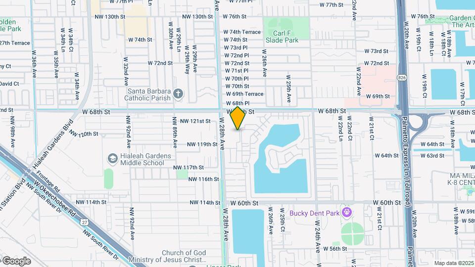 6540 W 27th Ct Map and Location Details