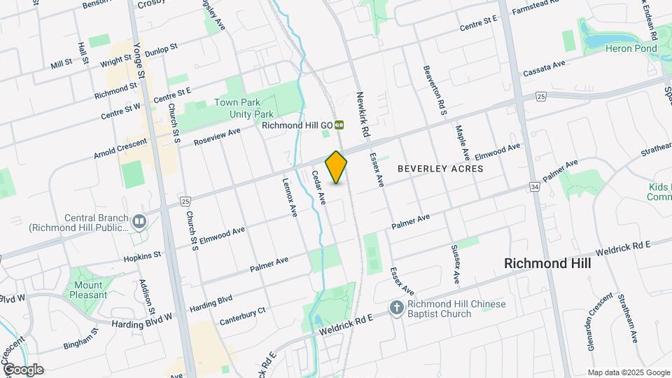 175 Cedar Ave Map and Location Details