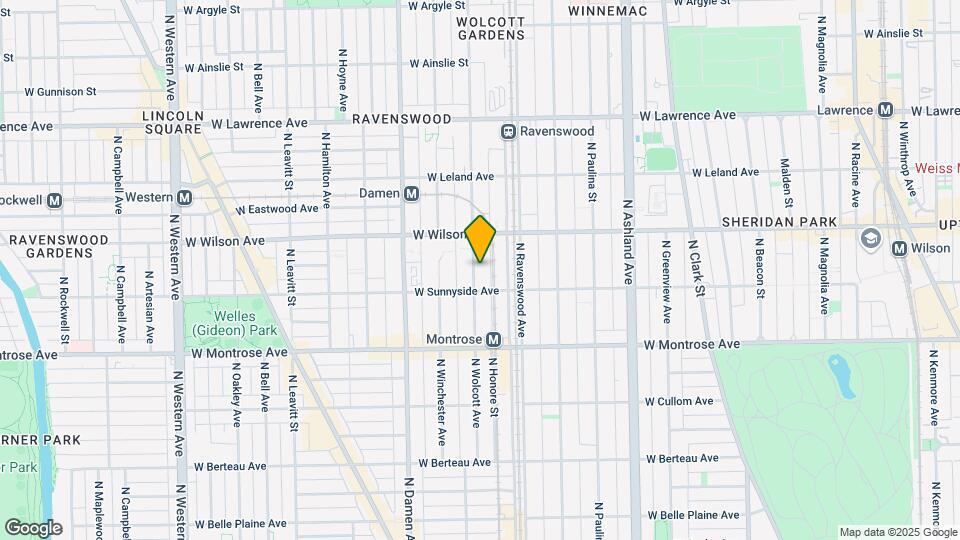 4519 N Wolcott Ave Map and Location Details